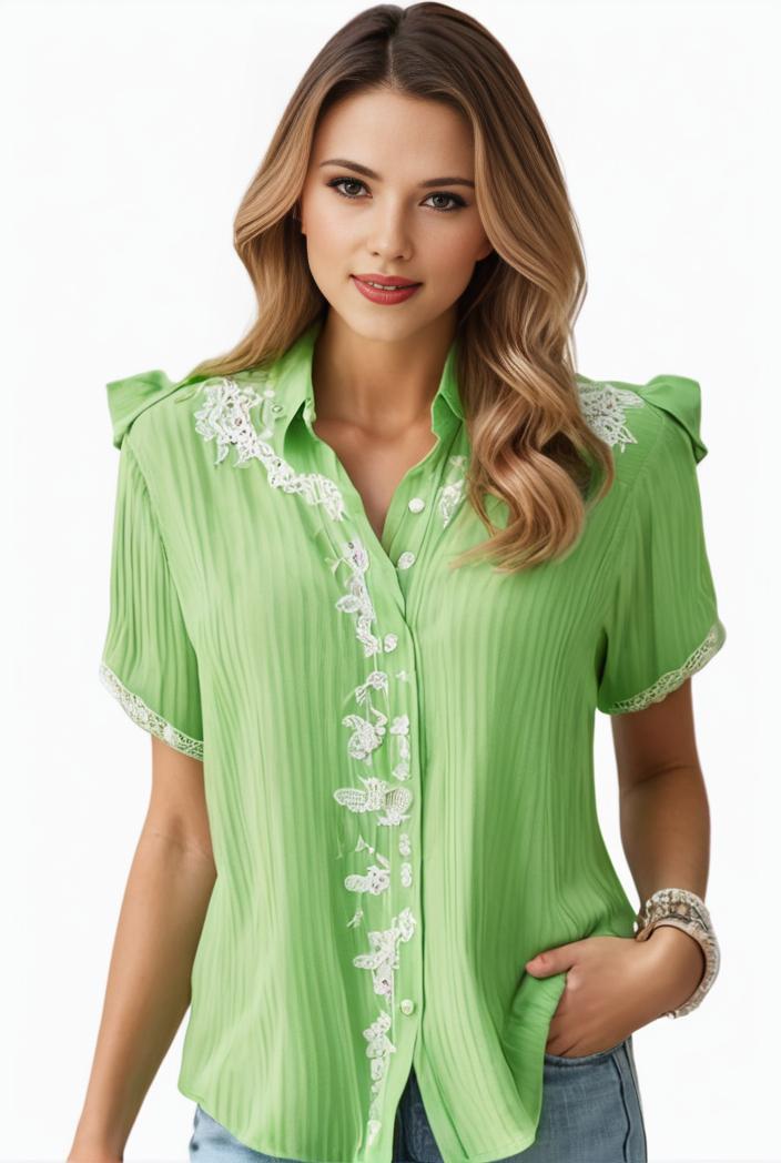plus size elegant blouse women s plus solid contrast lace ribbed puff sleeve v neck shirt top 129909