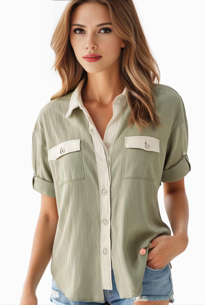 plus size elegant blouse women s plus solid contrast lace ribbed puff sleeve v neck shirt top 129934
