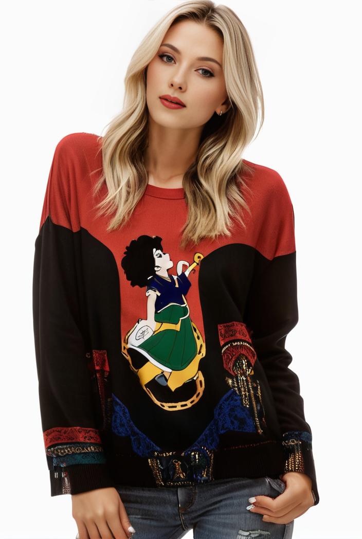 plus size halloween casual sweatshirt women s plus witch hat pumpkin print long sleeve round neck pullover top 131571