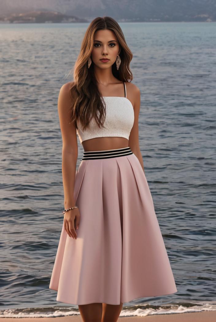 short lace halter neck backless chiffon homecoming dress 139013
