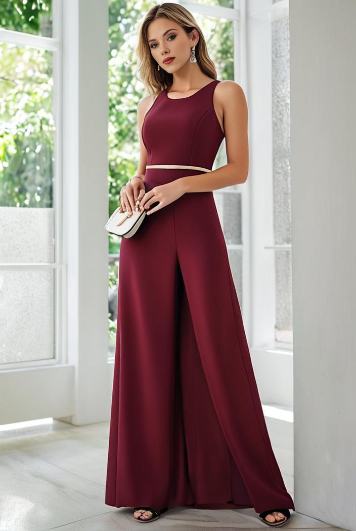 flowy chiffon one shoulder with three straps bridesmaid dress 116467