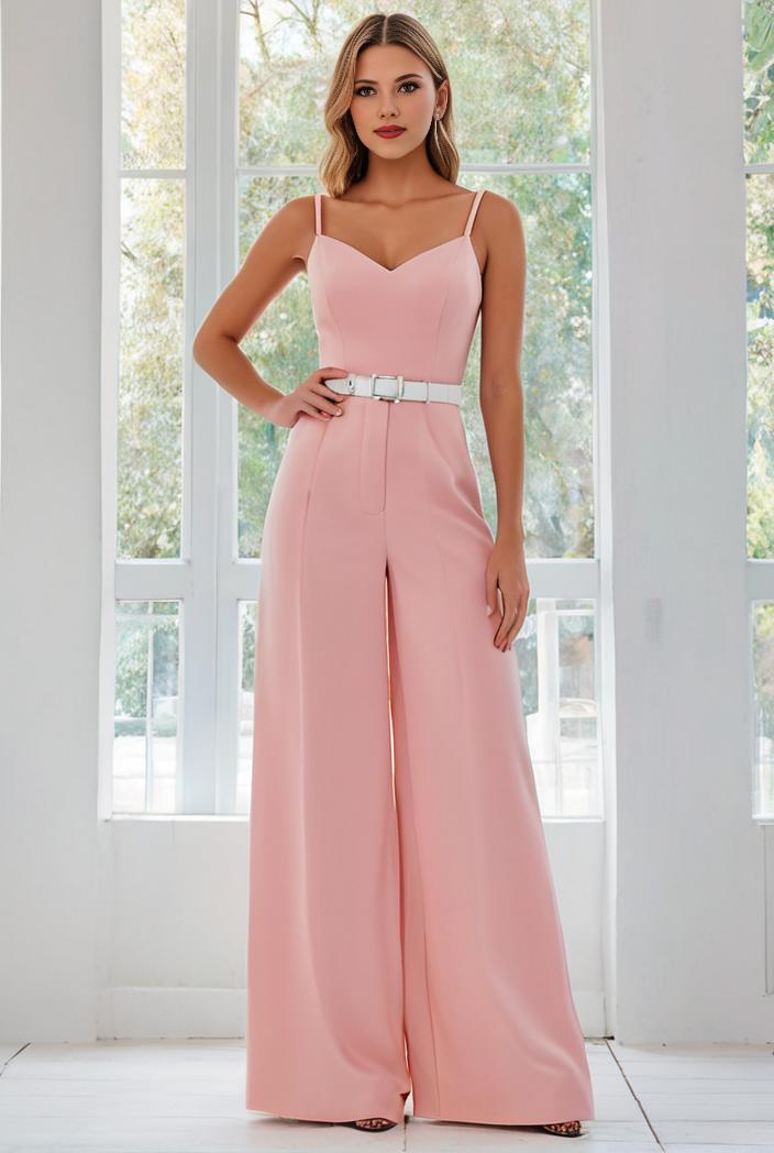 flowy chiffon one shoulder with three straps bridesmaid dress 116502