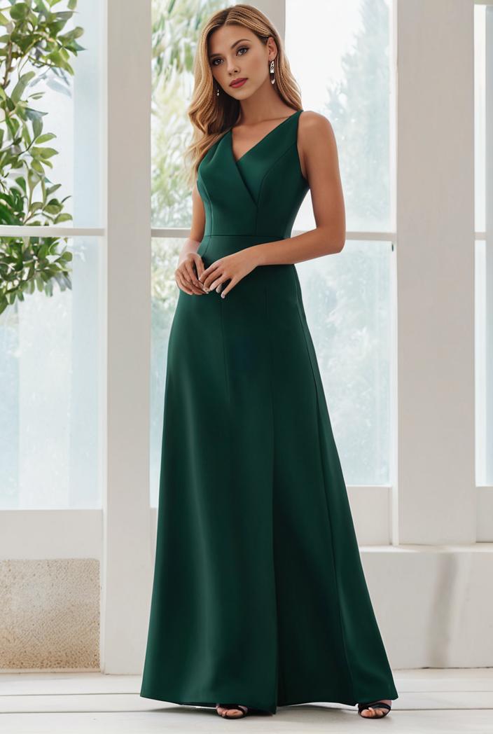 flowy chiffon one shoulder with three straps bridesmaid dress 116512