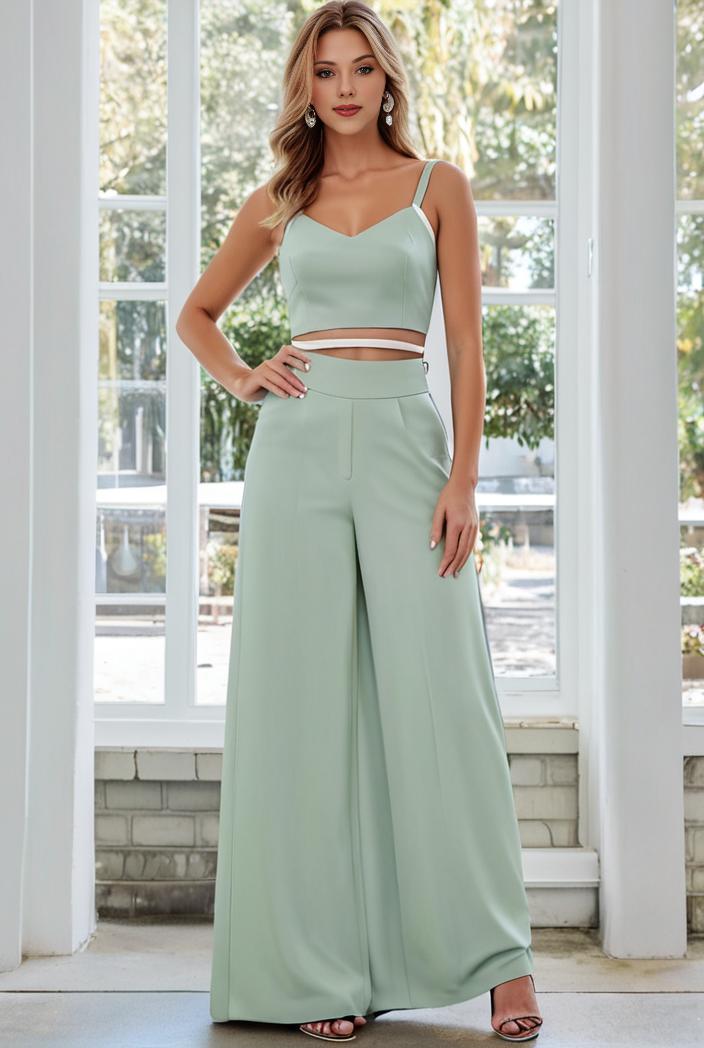 flowy chiffon one shoulder with three straps bridesmaid dress 116519