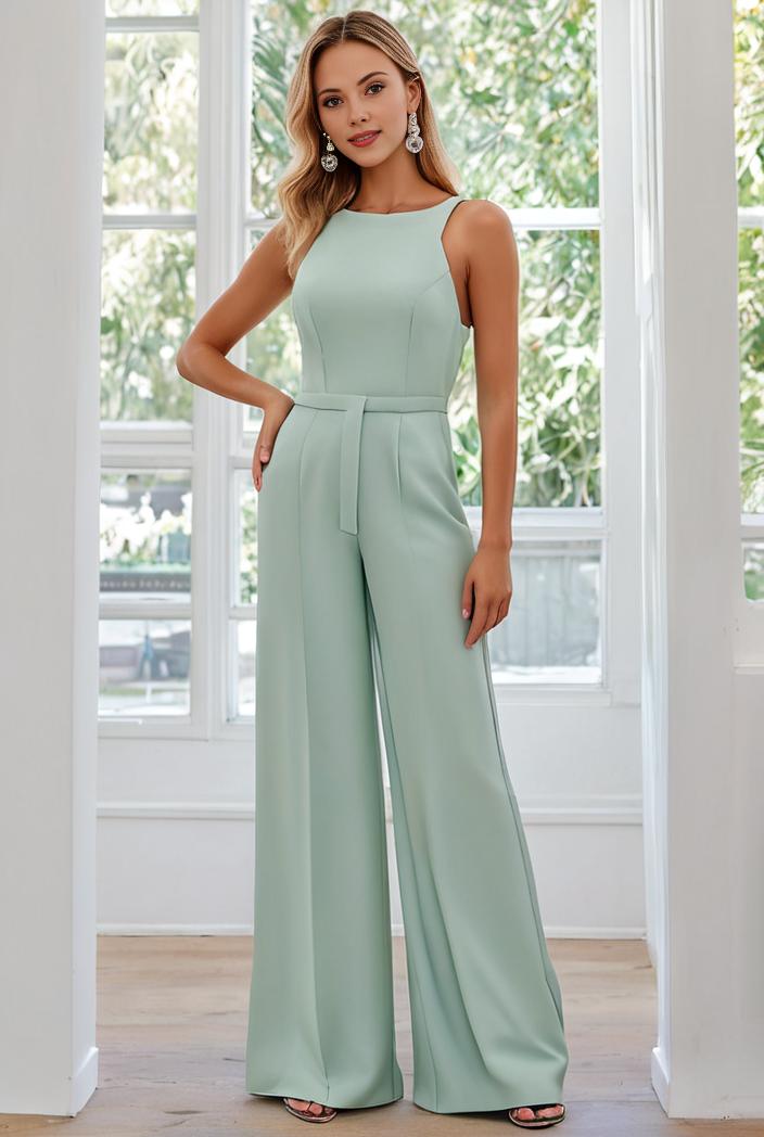 flowy chiffon one shoulder with three straps bridesmaid dress 116521