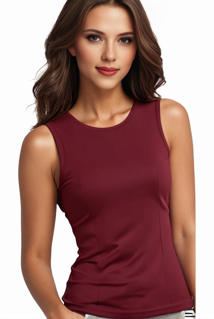 plus size basic tank top women s plus plain round neck medium stretch tank top 122656