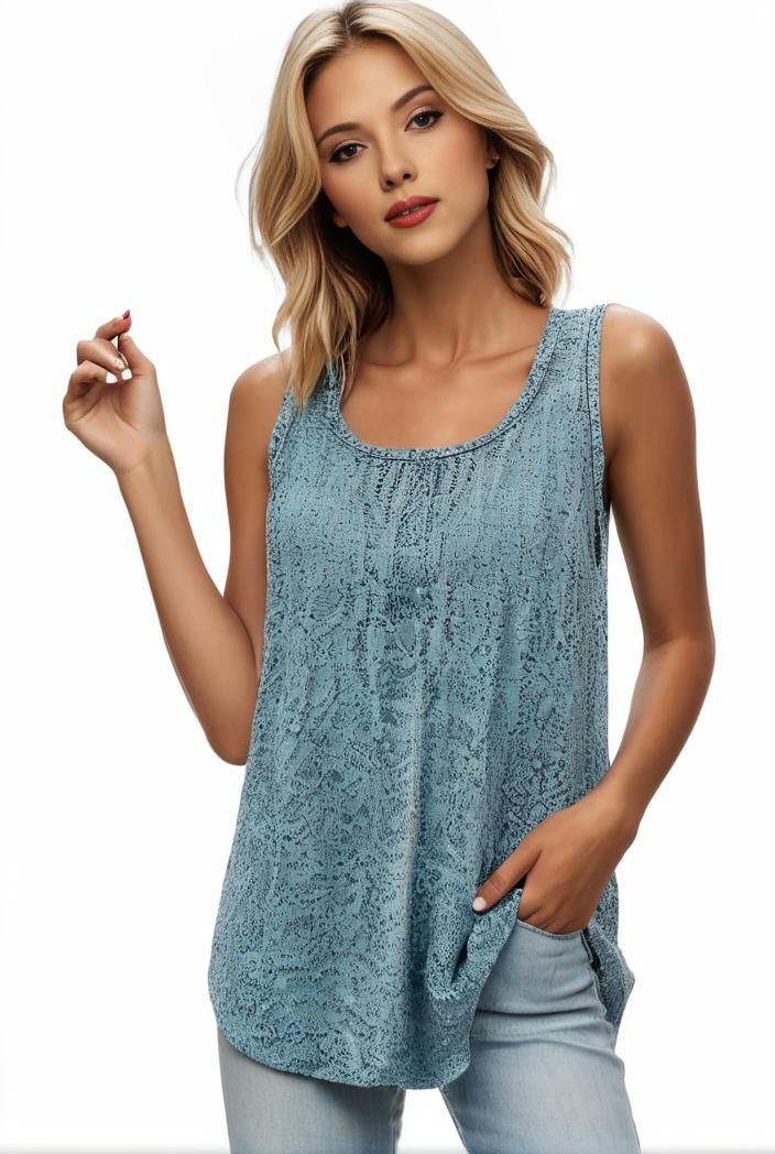 plus size boho tank top women s plus paisley print square neck medium stretch ruched tank top 122750