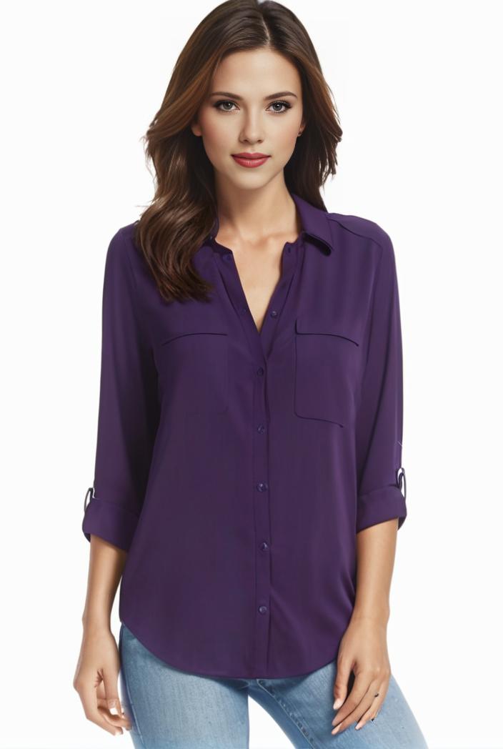 plus size casual blouse women s plus solid half sleeve turn down collar tunic top 122831