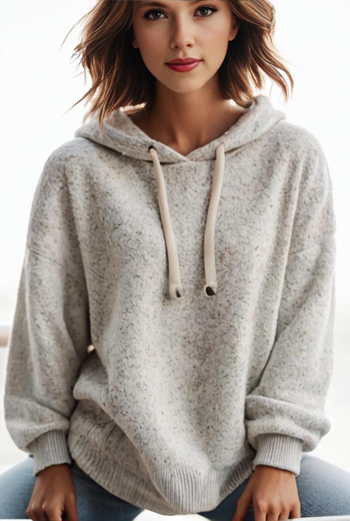 plus size casual hoodie women s plus solid ribbed long sleeve slight stretch hoodie drawstring sweatshirt 122903