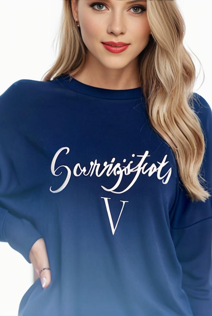 plus size casual sweatshirt women s plus ombre letter heart print raglan sleeve round neck slight stretch pullover sweatshirt 123208