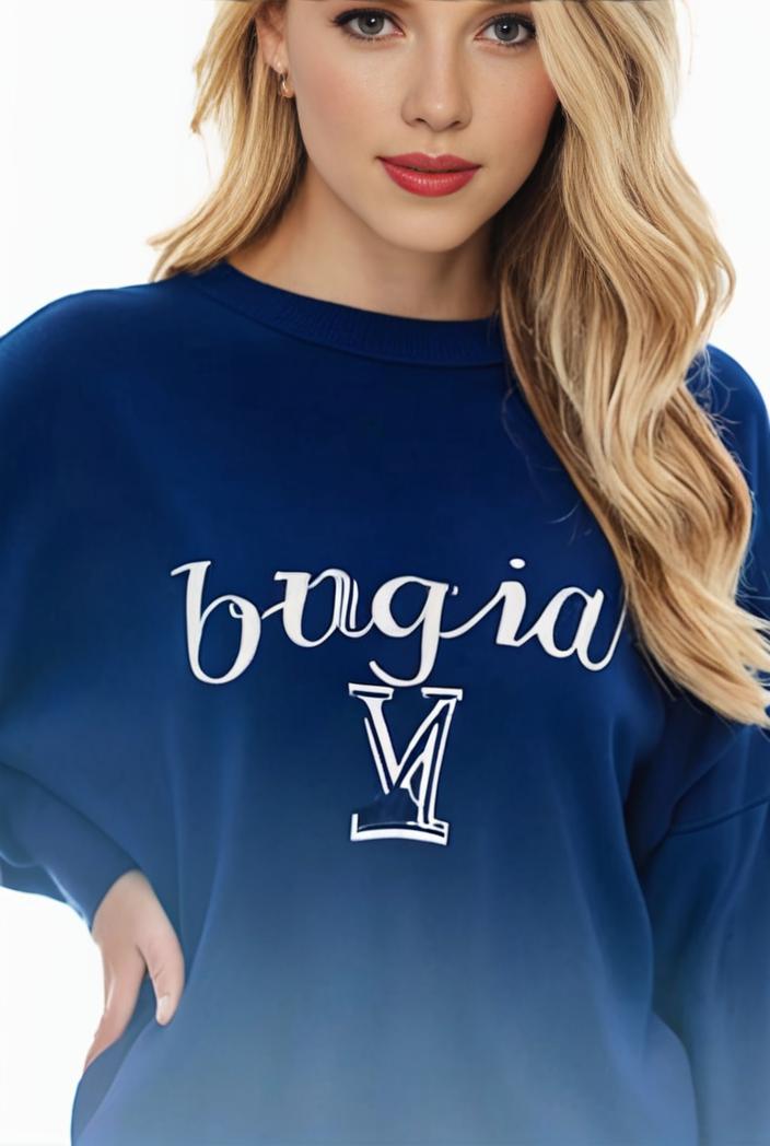 plus size casual sweatshirt women s plus ombre letter heart print raglan sleeve round neck slight stretch pullover sweatshirt 123211