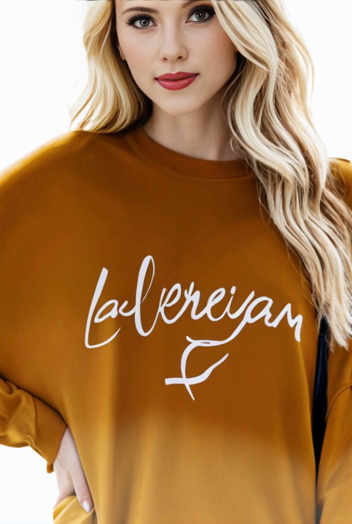 plus size casual sweatshirt women s plus ombre letter heart print raglan sleeve round neck slight stretch pullover sweatshirt 123220