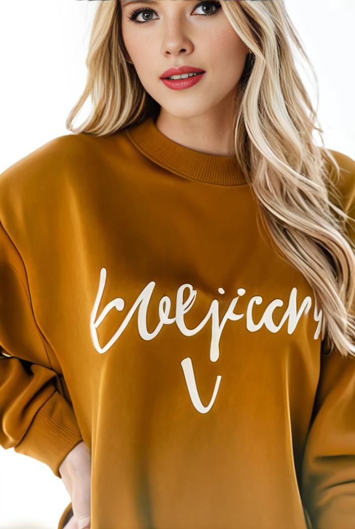 plus size casual sweatshirt women s plus ombre letter heart print raglan sleeve round neck slight stretch pullover sweatshirt 123222