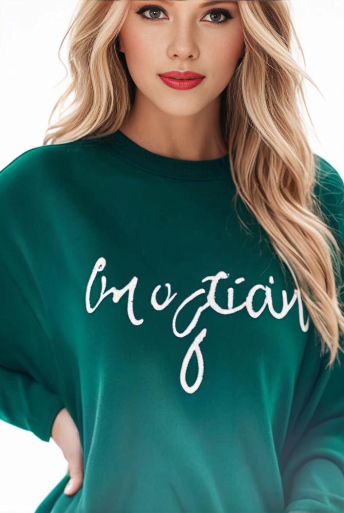 plus size casual sweatshirt women s plus ombre letter heart print raglan sleeve round neck slight stretch pullover sweatshirt 123224