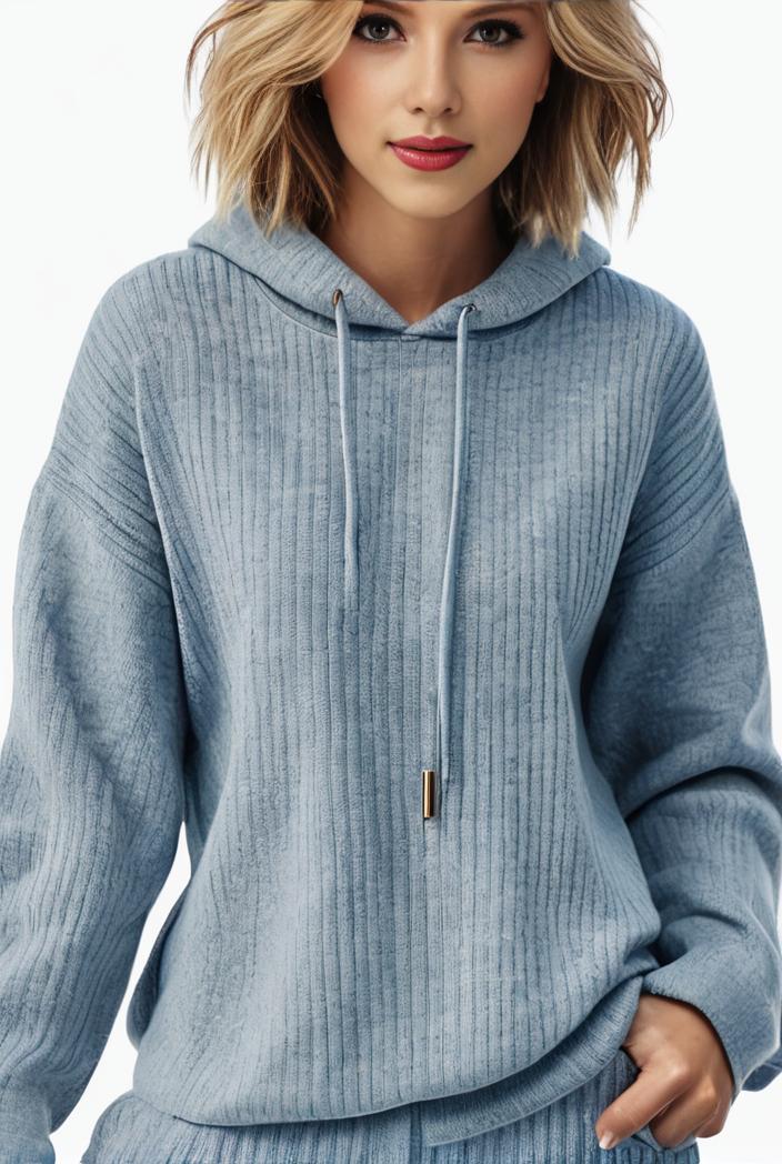 plus size casual sweatshirt women s plus solid waffle long sleeve drawstring hooded pullover sweatshirt with kangaroo pockets casual tops for fall winter women s clothing 123281