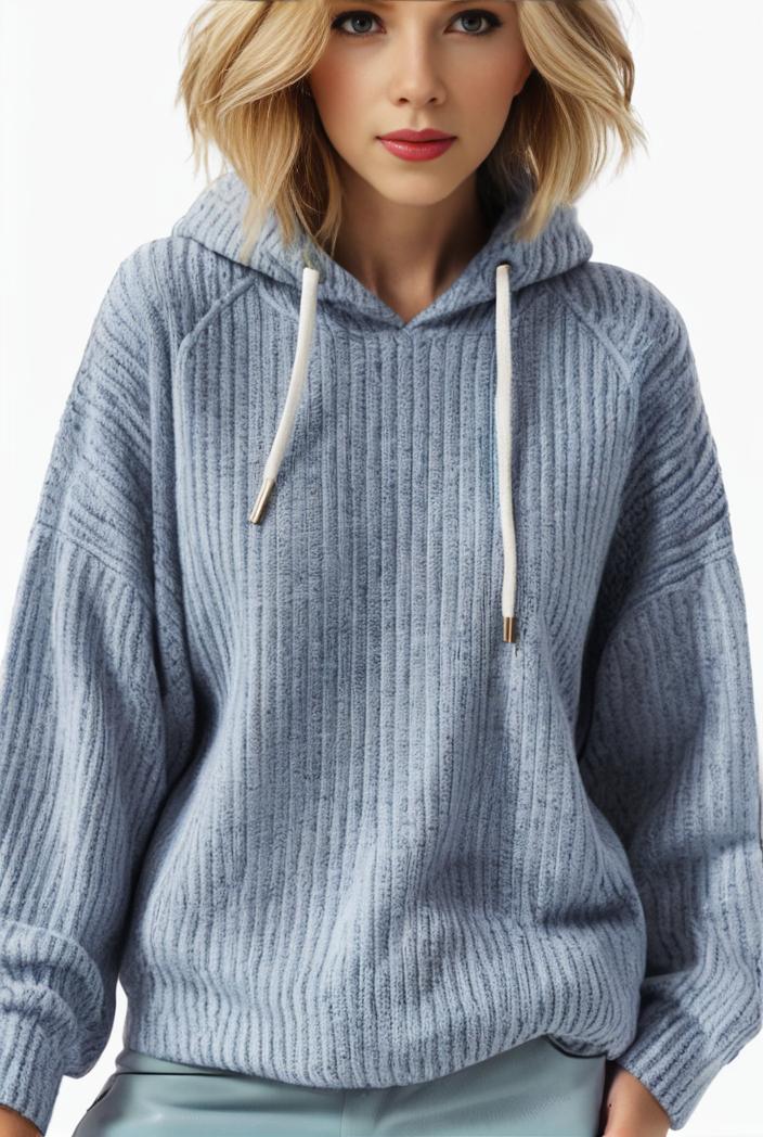 plus size casual sweatshirt women s plus solid waffle long sleeve drawstring hooded pullover sweatshirt with kangaroo pockets casual tops for fall winter women s clothing 123283