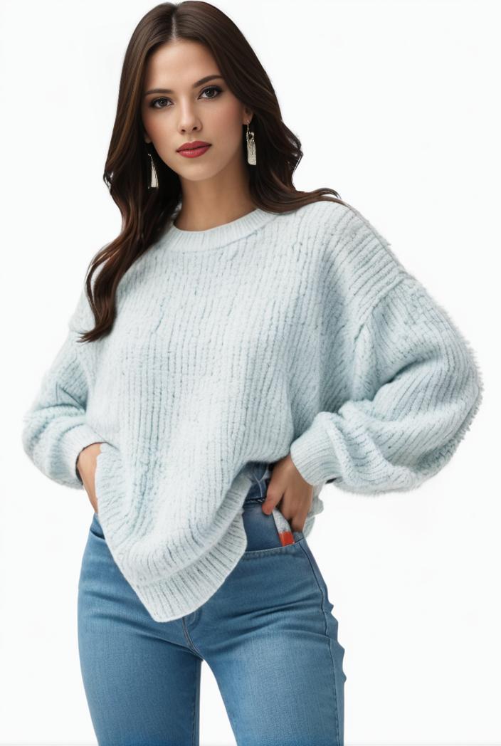 plus size casual sweatshirt women s plus solid waffle pattern long sleeve round neck sweatshirt 123302