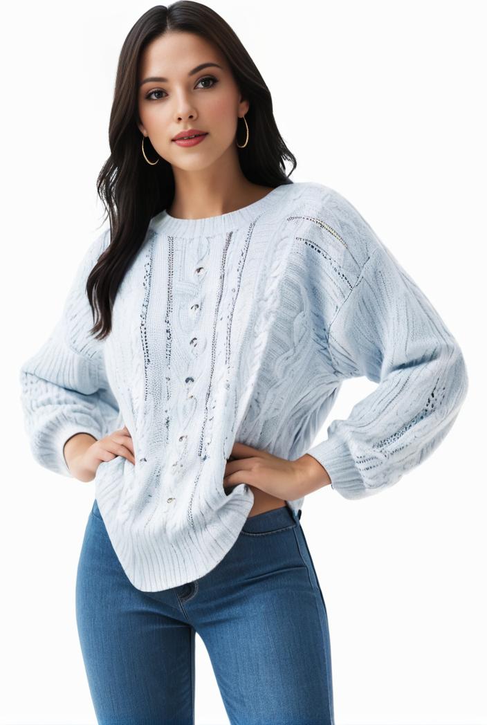 plus size casual sweatshirt women s plus solid waffle pattern long sleeve round neck sweatshirt 123306