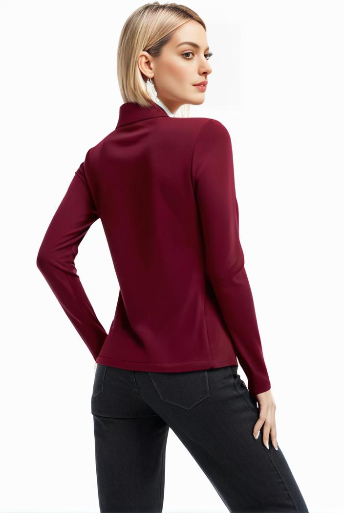 3 sets of turtleneck tees comfy long sleeve shirt perfect for spring autumn women s apparel 106091