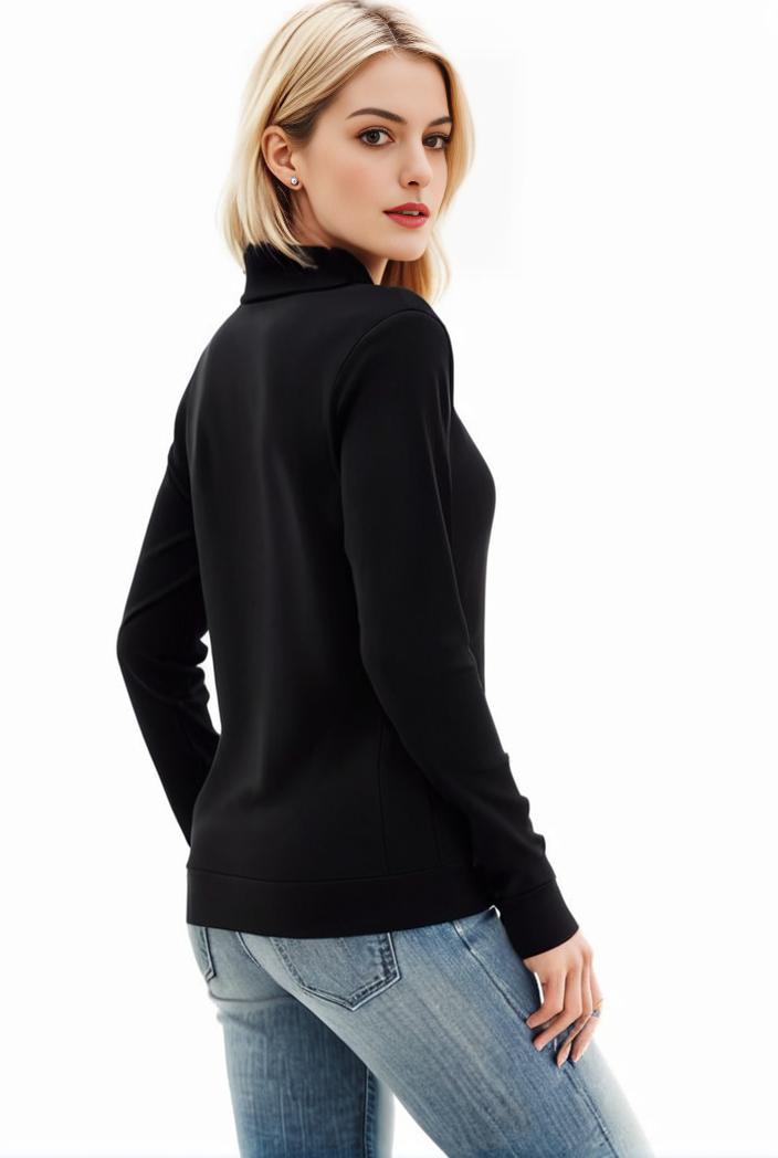 3 sets of turtleneck tees comfy long sleeve shirt perfect for spring autumn women s apparel 106100