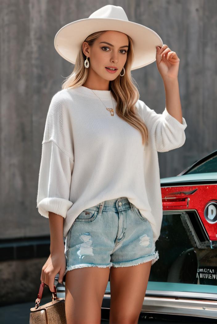 casual button up shirt with front pocket and turn down collar for women 109198