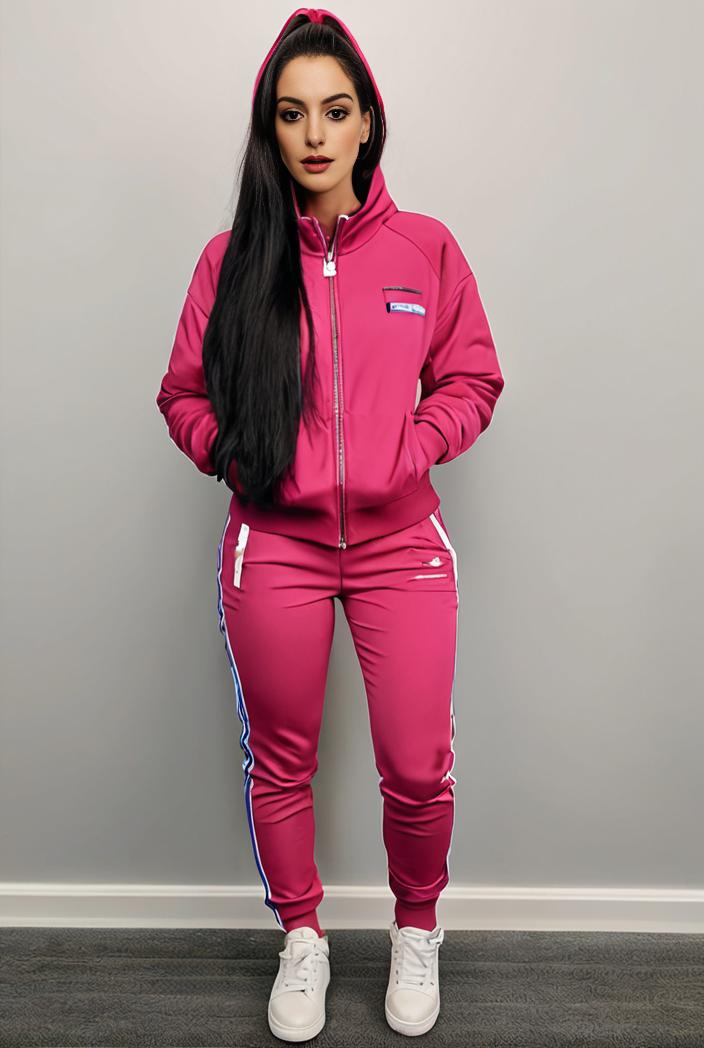 casual drawstring pants and hoodie combo set for women 109636