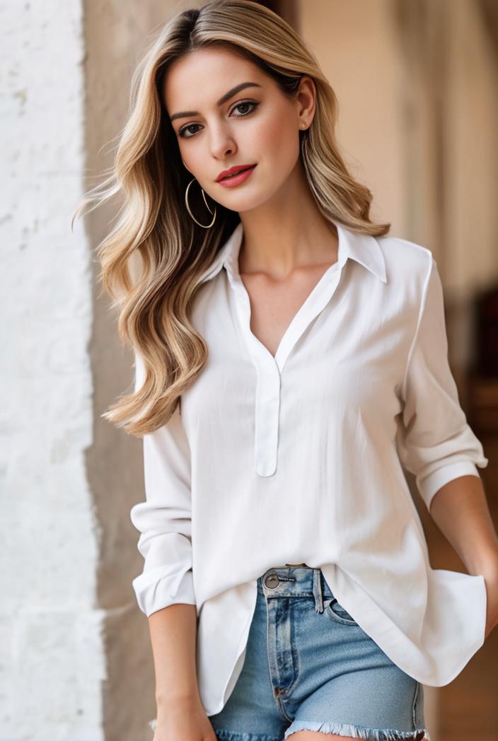 ladies solid button up blazer with long sleeves casual lapel design 123466
