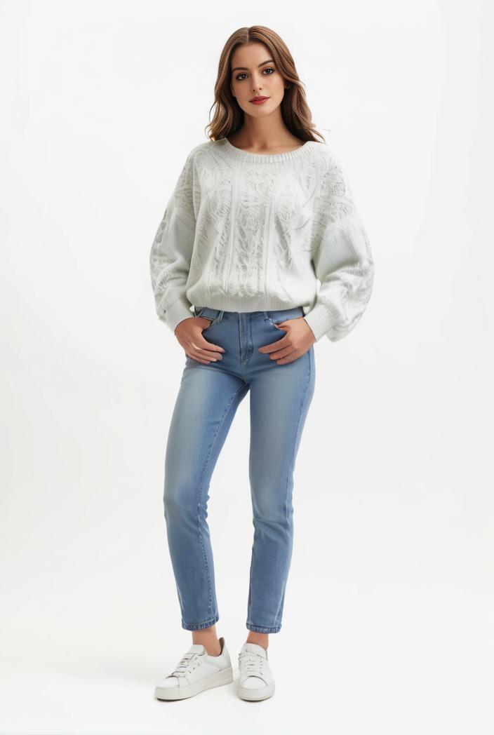 lapel denim coat with long sleeves and buttoned flap pockets stylish women s jacket 123492