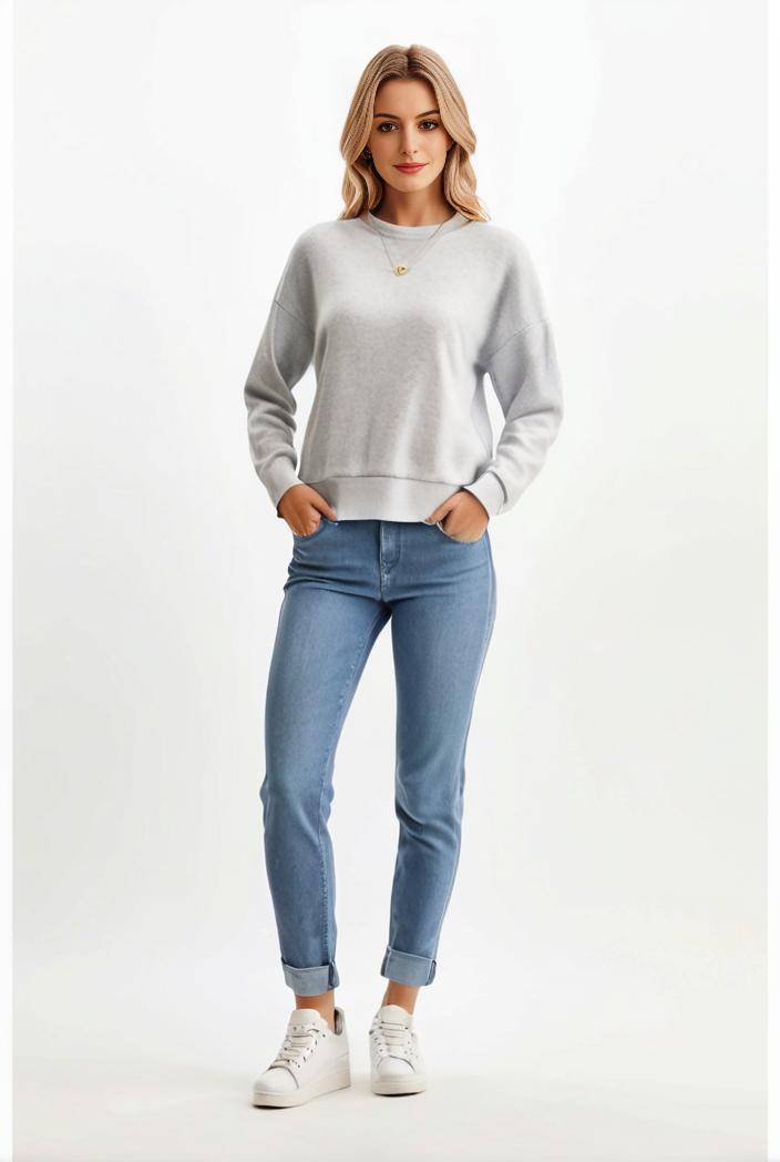 lapel denim coat with long sleeves and buttoned flap pockets stylish women s jacket 123493