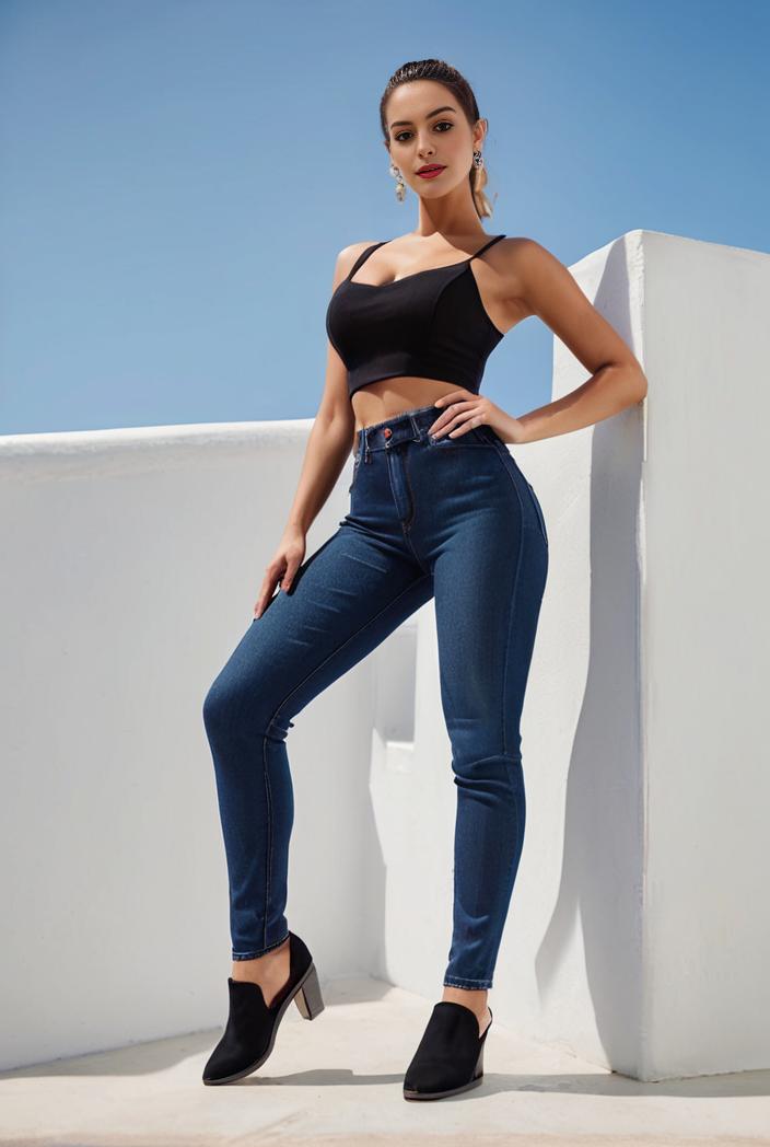 random print high waist stretchy casual leggings pants 126789
