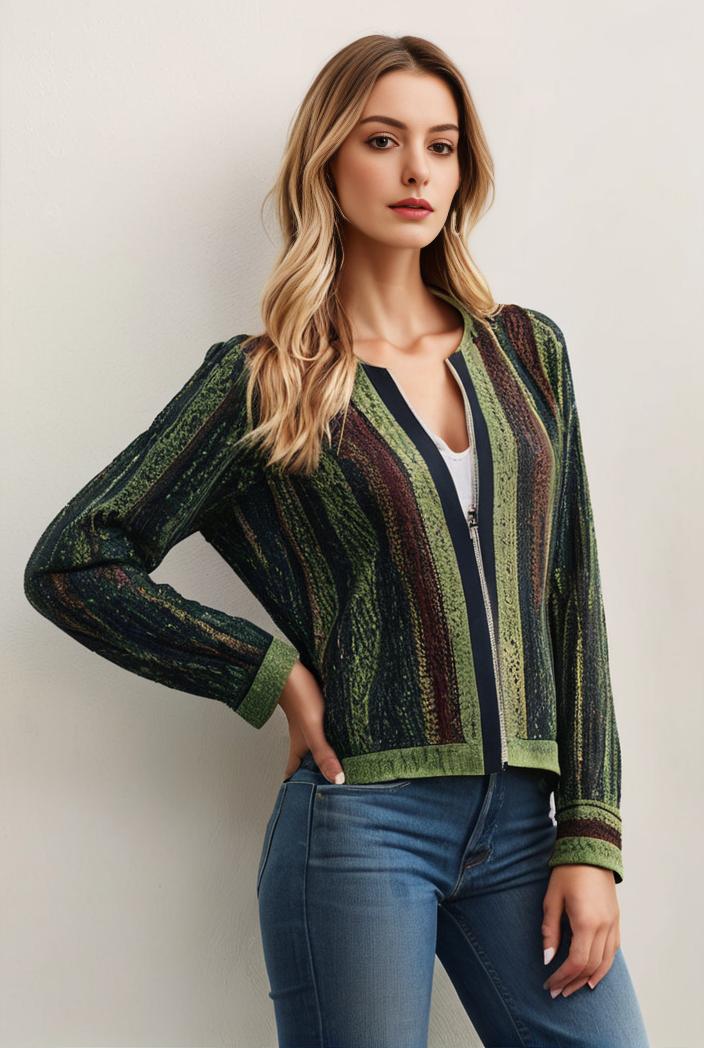 sequin bomber jacket with zipper closure and long sleeves stylish women s outerwear 128774