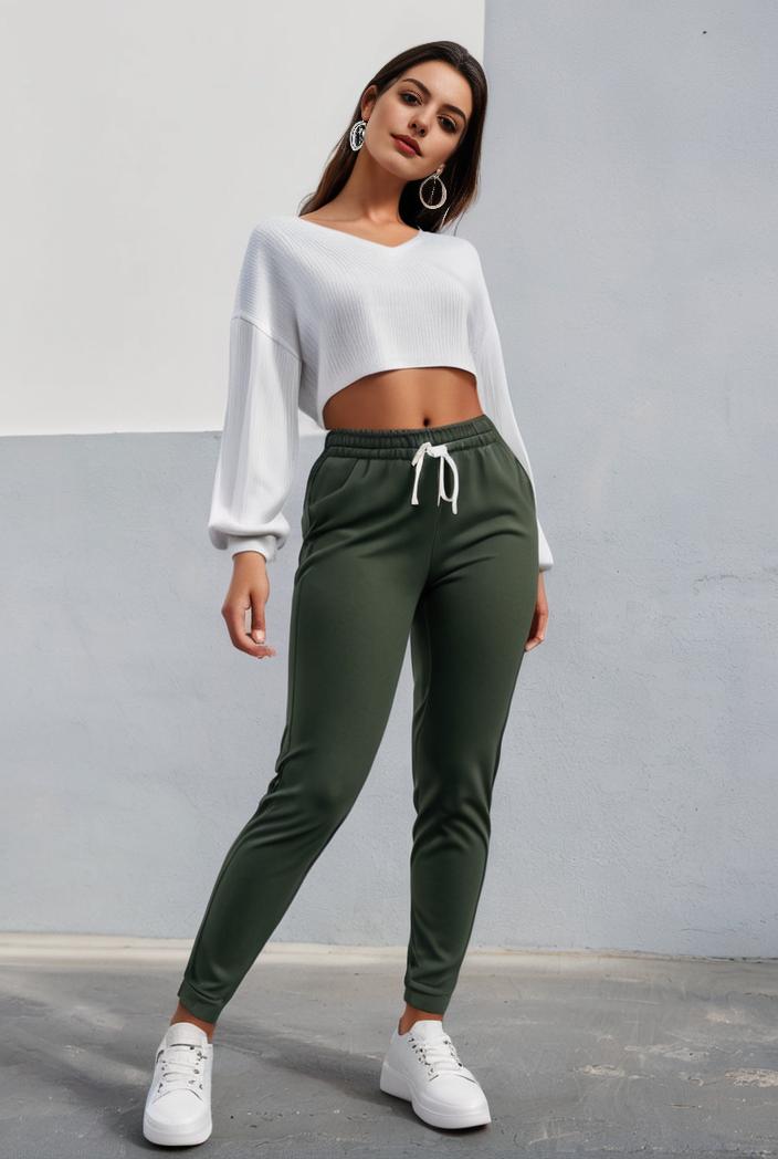 slim fit drawstring denim jeans with elastic waist for women 131742