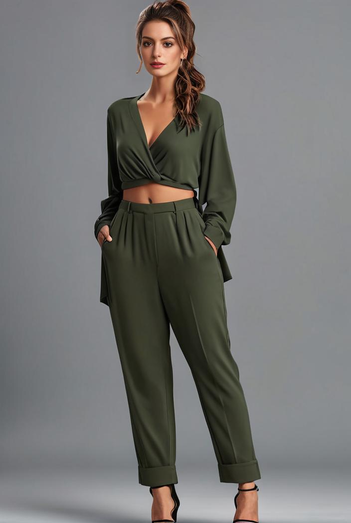 stylish sleeveless jumpsuit with tie waist and flap pockets for women 134290