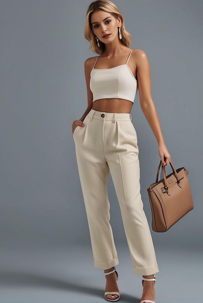 stylish sleeveless jumpsuit with tie waist and flap pockets for women 134303