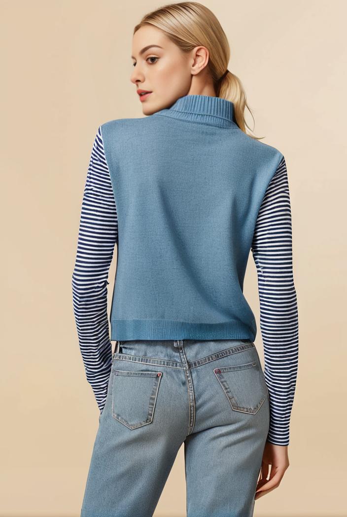 washed denim sleeveless vest with distressed ripped lapel women s denim jacket collection 138287