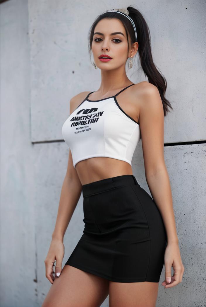 y2k style black denim skirt with cargo pockets 140197