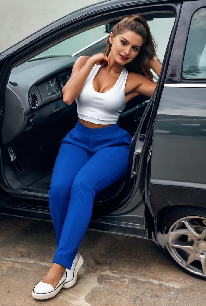 casual skinny jeans with ripped holes and slant pockets 144691