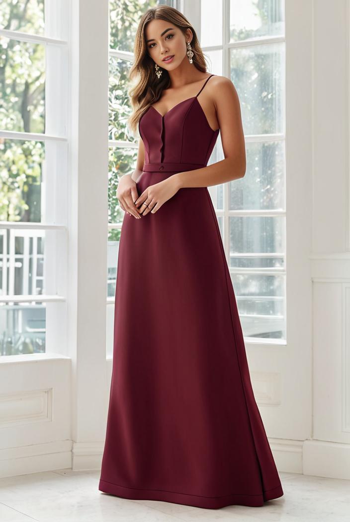 flowy chiffon one shoulder with three straps bridesmaid dress 101921