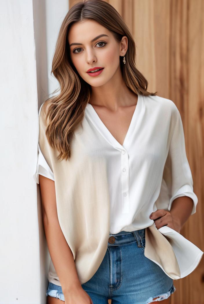 ladies solid button up blazer with long sleeves casual lapel design 108260