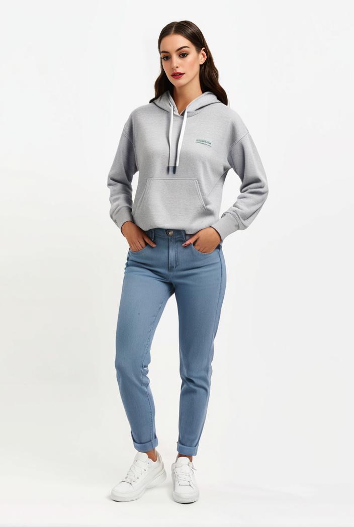 lapel denim coat with long sleeves and buttoned flap pockets stylish women s jacket 108294