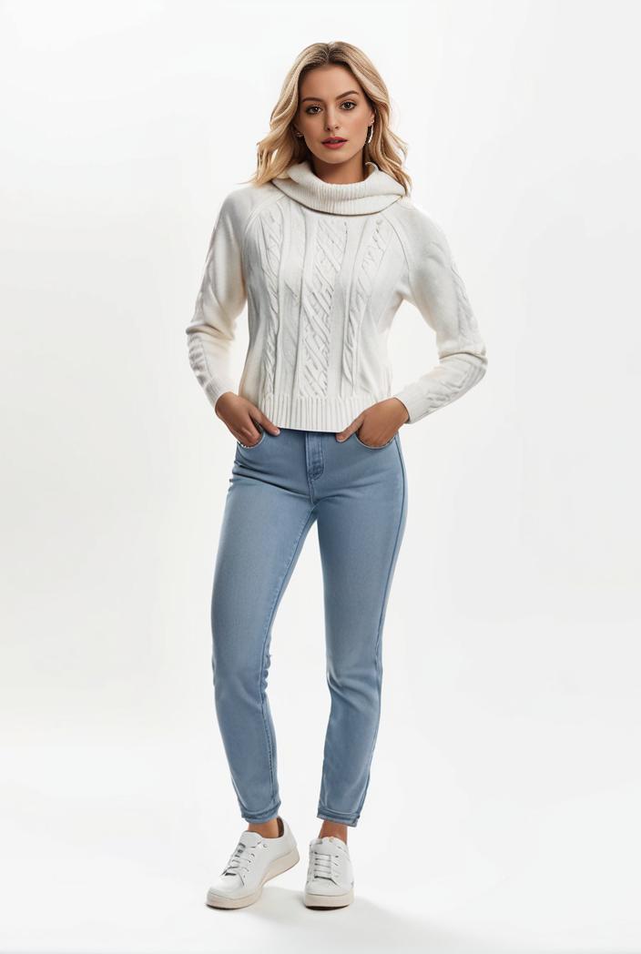 lapel denim coat with long sleeves and buttoned flap pockets stylish women s jacket 108301