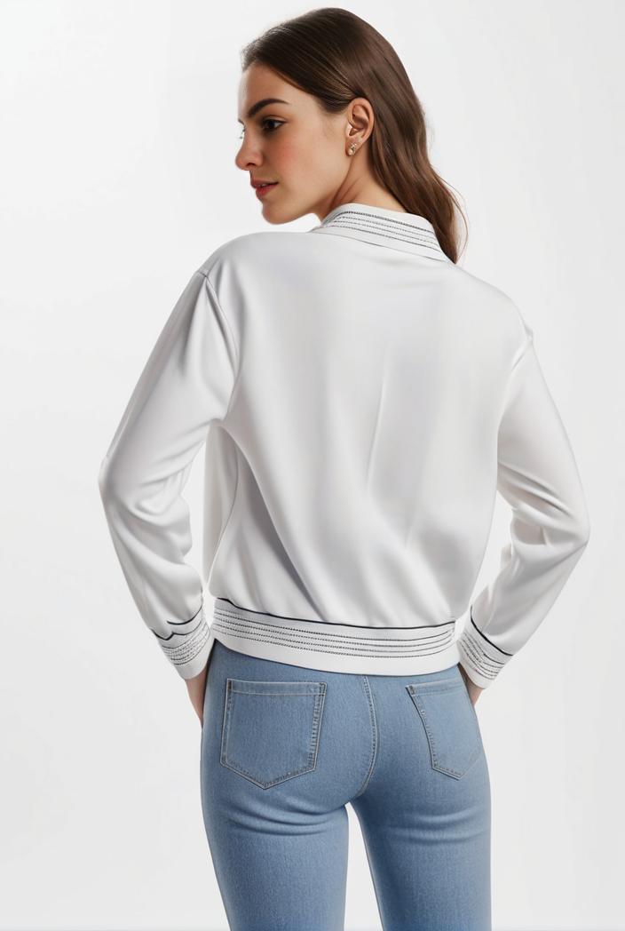 lapel denim coat with long sleeves and buttoned flap pockets stylish women s jacket 108303