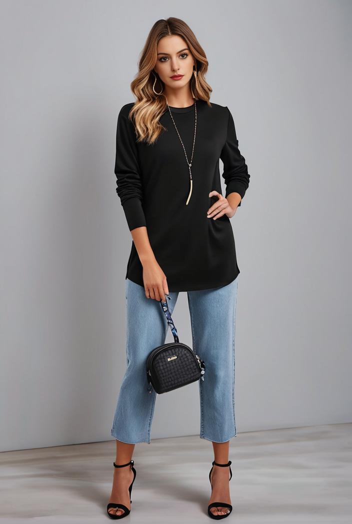 lapel neck blazer with button front stylish long sleeve jacket for office work women s apparel 108367