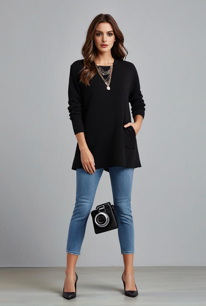 lapel neck blazer with button front stylish long sleeve jacket for office work women s apparel 108368