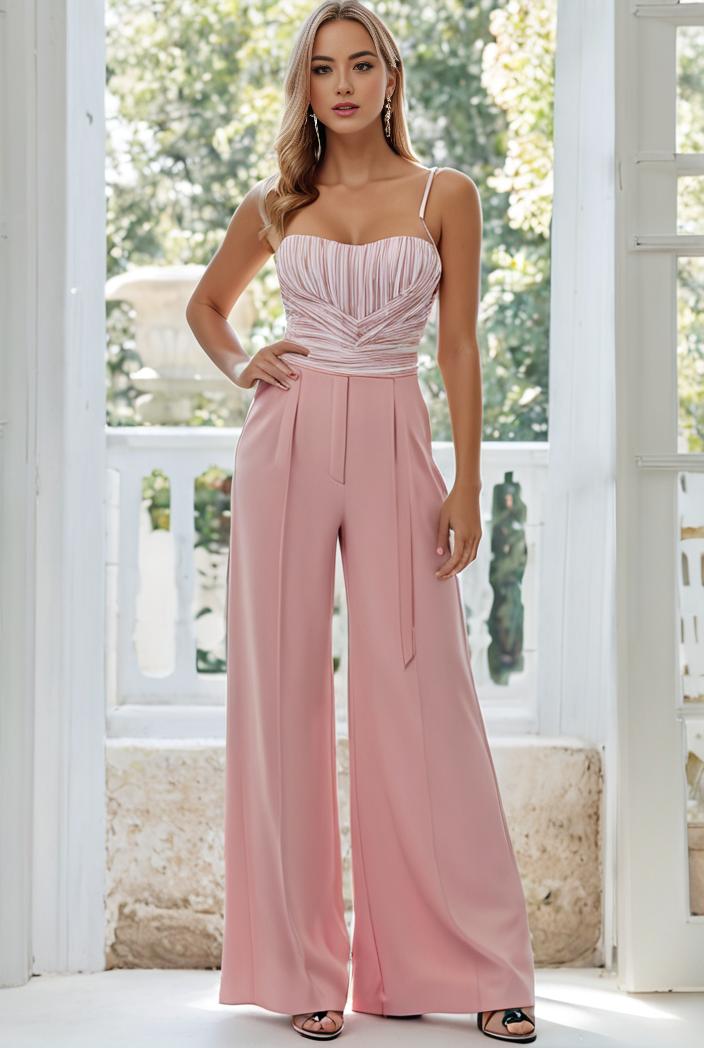 flowy chiffon one shoulder with three straps bridesmaid dress 101948