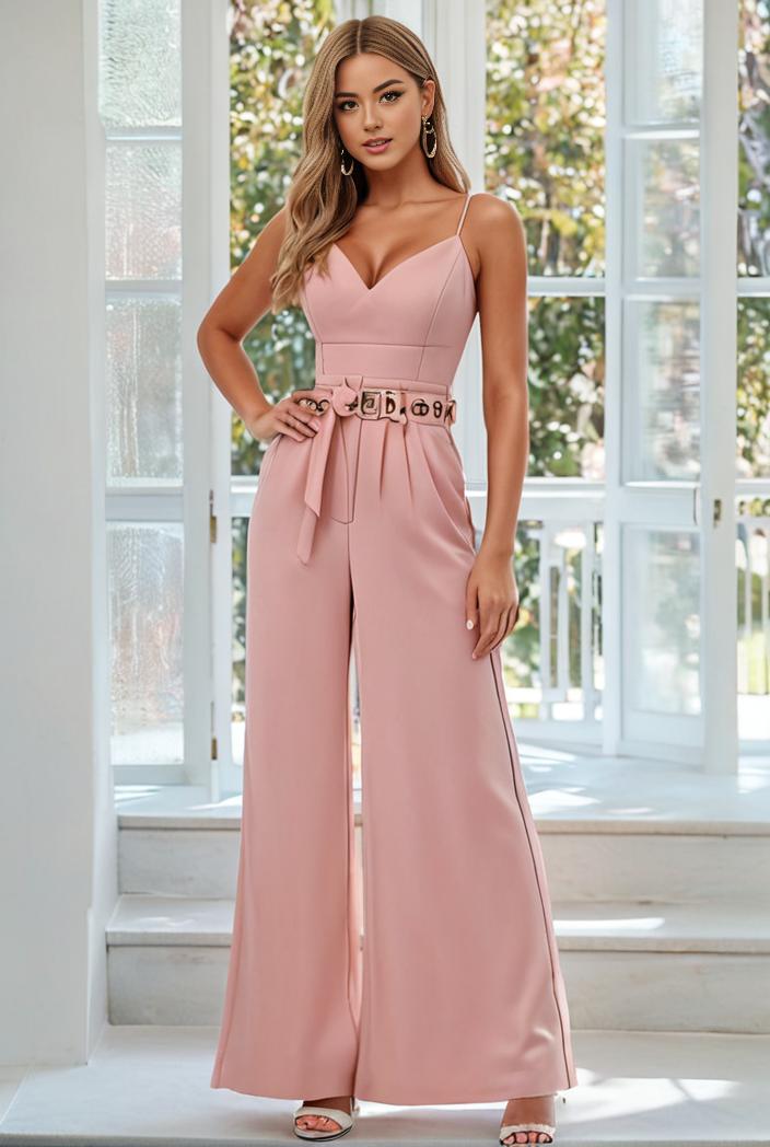 flowy chiffon one shoulder with three straps bridesmaid dress 101949
