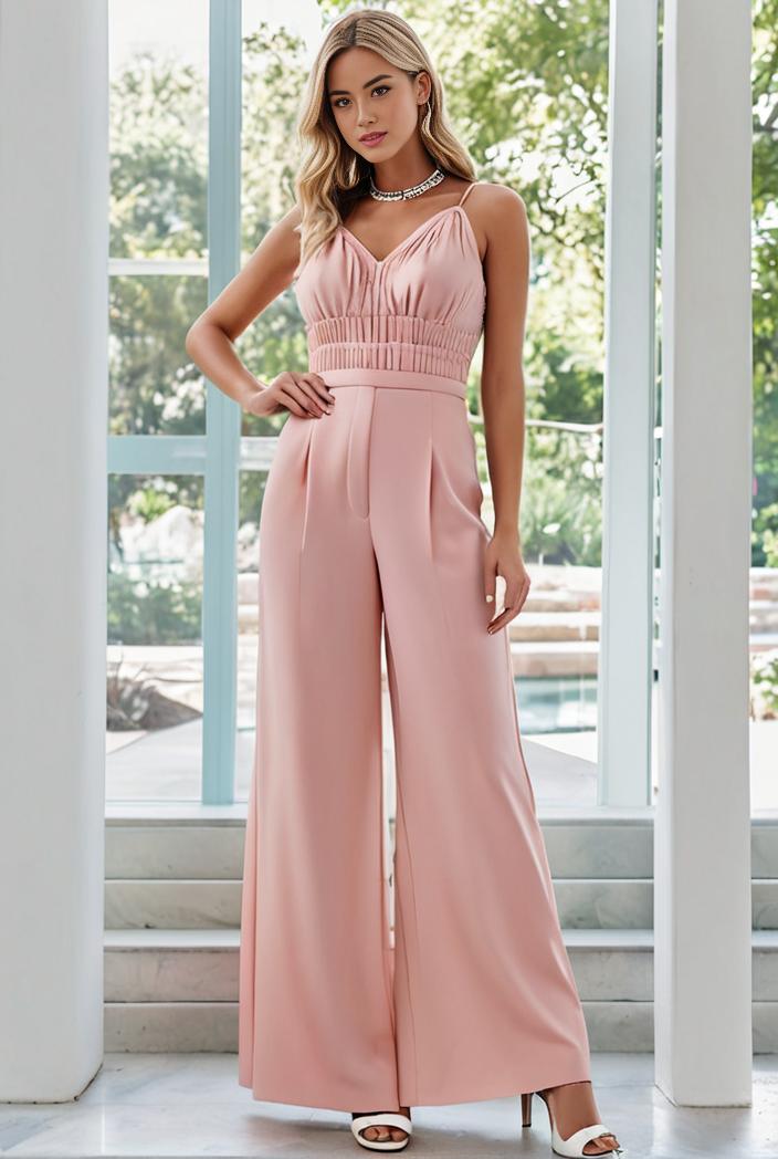 flowy chiffon one shoulder with three straps bridesmaid dress 101955