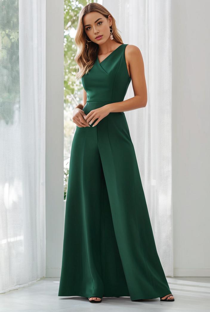 flowy chiffon one shoulder with three straps bridesmaid dress 101962