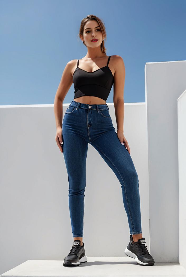 random print high waist stretchy casual leggings pants 111676