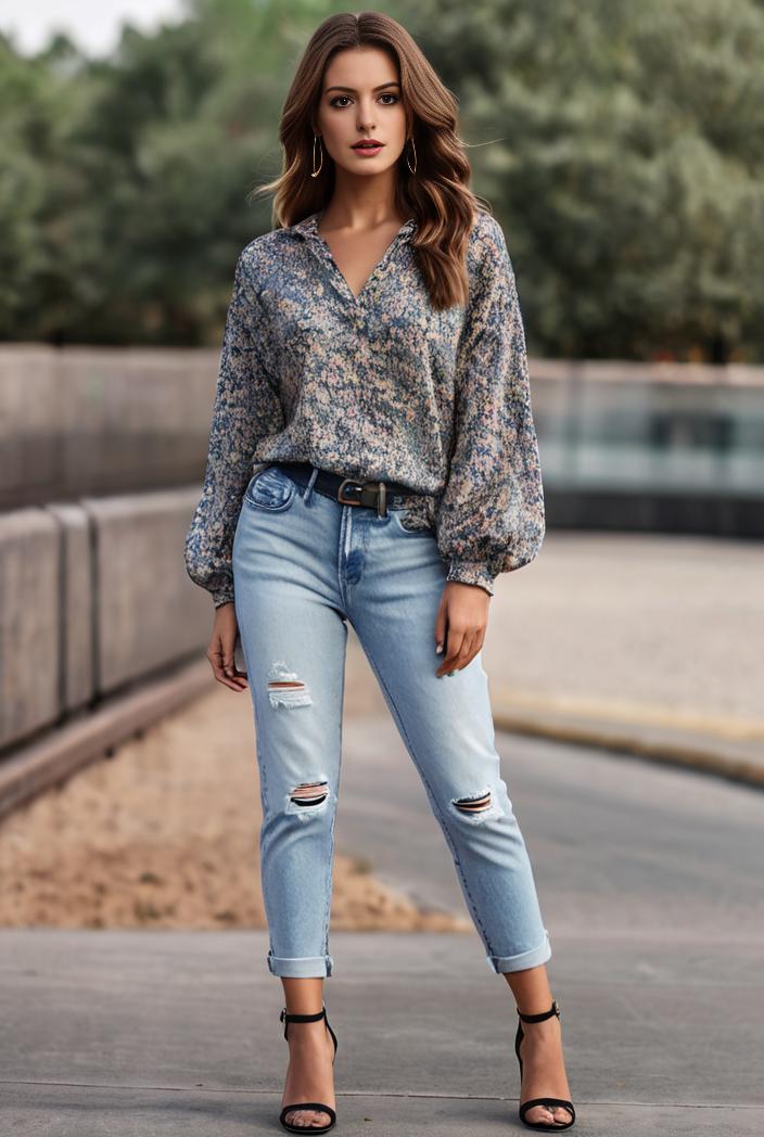 ripped light blue skinny jeans with frayed distressed legs 112492